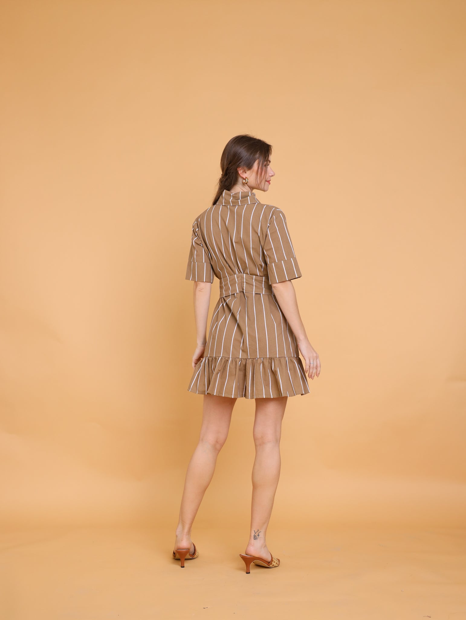 Brown: Carley Mini Dress