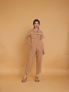 Brown: Idara Jumpsuit