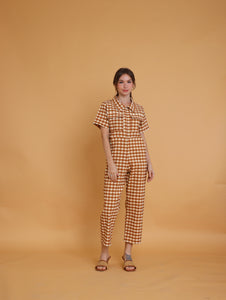 Brown: Idara Jumpsuit