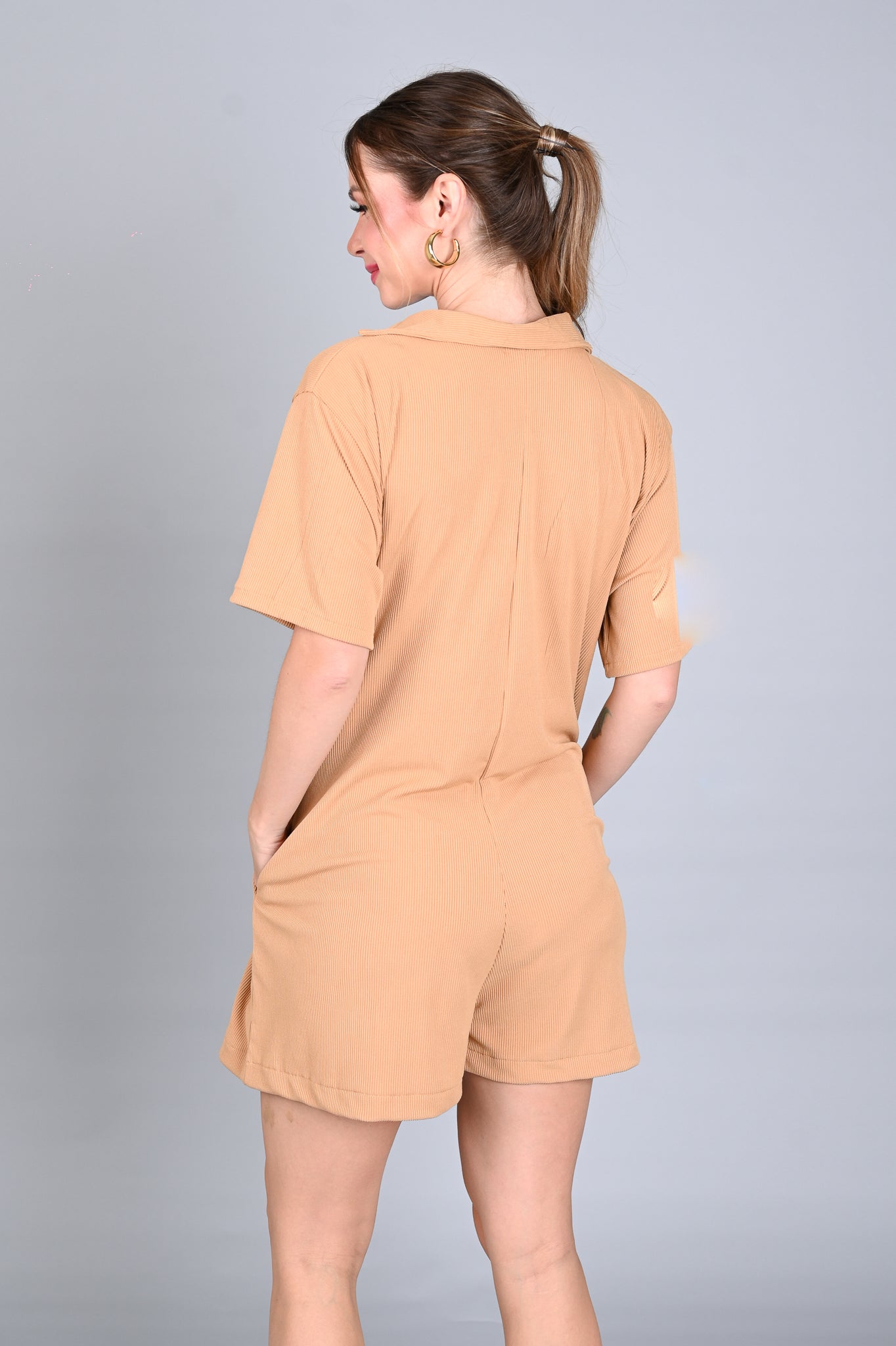 Ribbed Comfort: Rena Romper