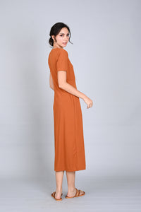 Ribbed Comfort: Lana A-Line Dress