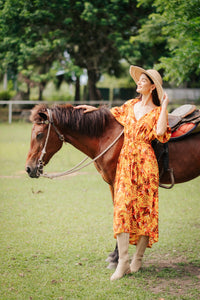 Jenny Premium Breastfeeding Dress: Camille Maxi Floral Dress