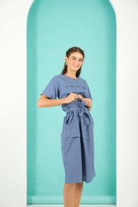 Jenny Premium Breastfeeding Dress: Briana Wrap Dress