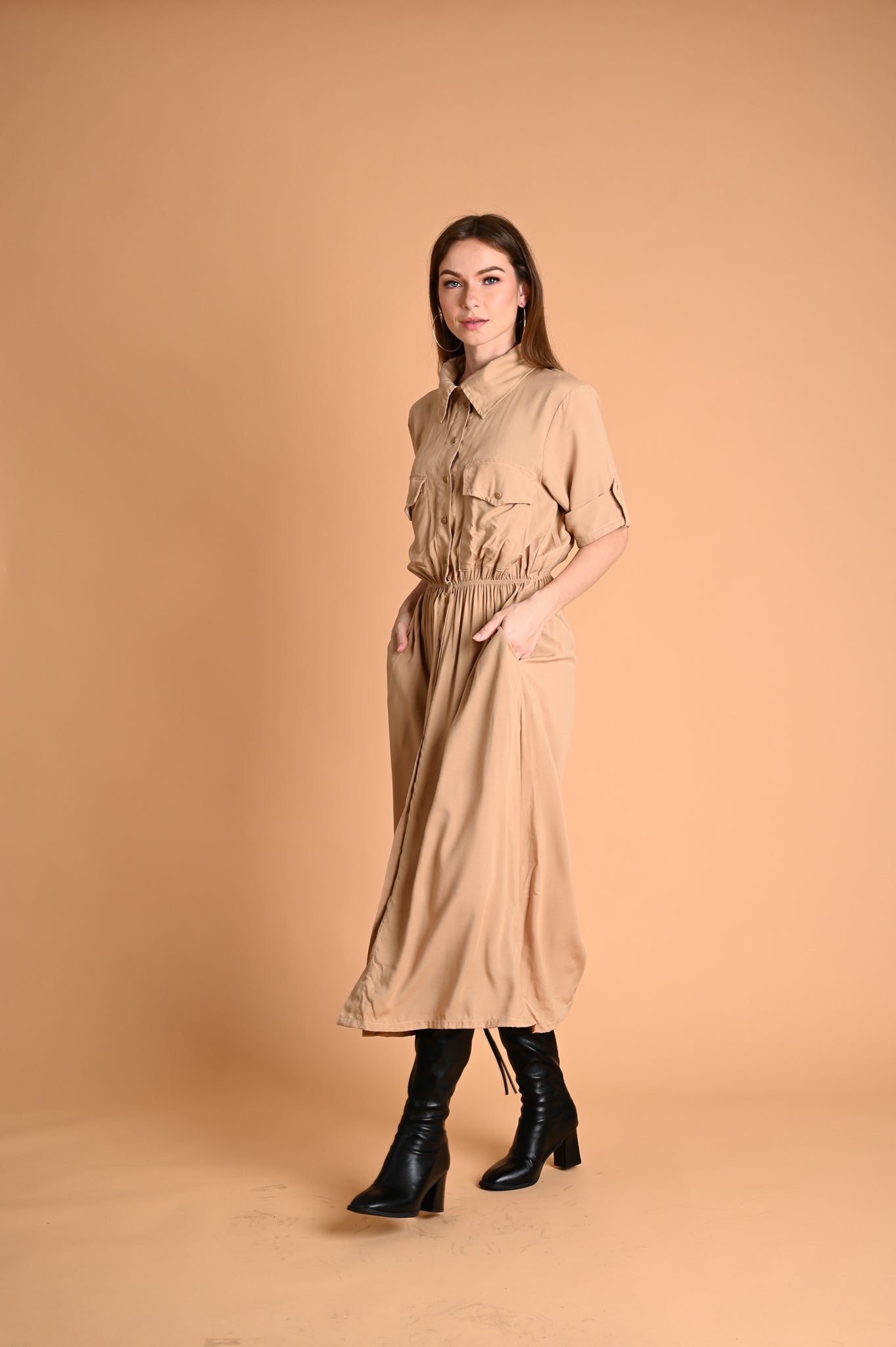 Safari: Avery Maxi Cargo Dress